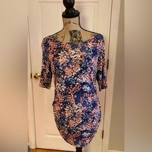 Floral maternity shirt